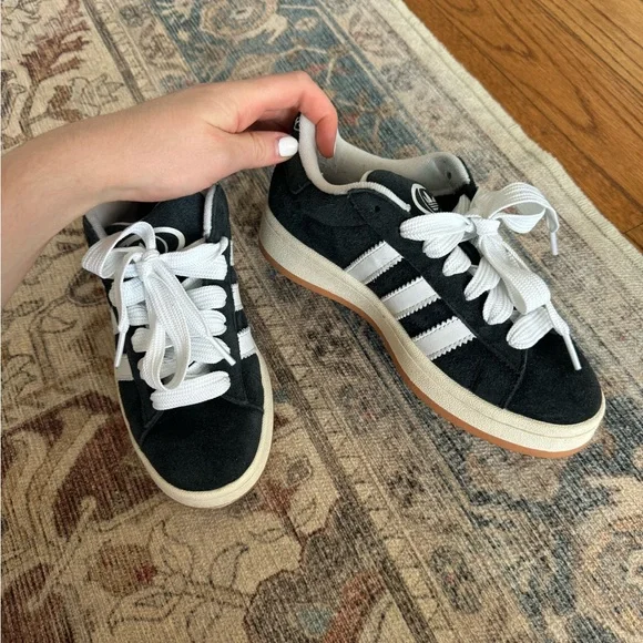 Adidas Campus 00s Black and White Sneakers Women’s - Picture 6 of 12